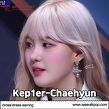 cross brilliant dress earring (Kep1er-Chaehyun) - 925 Sterling Silver - WE ARE KPOP