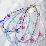 Butterfly Beads Necklace (Kep1er-chaehyun,stayc-sieun,sumin,viviz-eunha) - 925 Sterling Silver - WE ARE KPOP