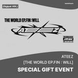 ATEEZ - 2nd Full Album [THE WORLD EP.FIN : WILL] (Digipak Random Ver.) + Random Photocard (SW)
