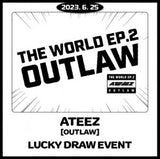 [LUCKY DRAW] ATEEZ - [THE WORLD EP.2 : OUTLAW] (Random ver.) + Random Photocard (SW)