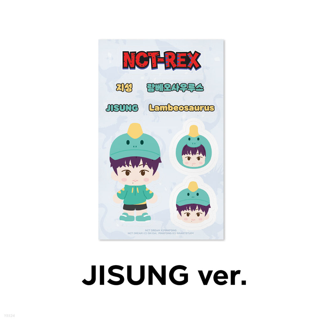 [JISUNG] NCT REX REMOVABLE LUGGAGE STICKER - NCT DREAM X PINKFONG