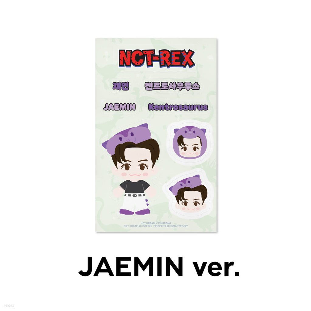 [JAEMIN] NCT REX REMOVABLE LUGGAGE STICKER - NCT DREAM X PINKFONG