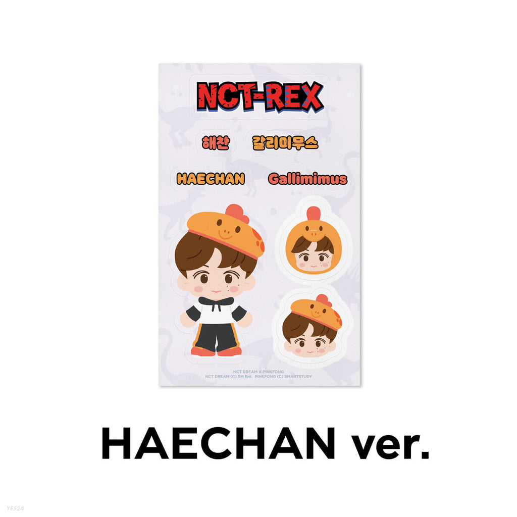 [HAECHAN] NCT REX REMOVABLE LUGGAGE STICKER - NCT DREAM X PINKFONG