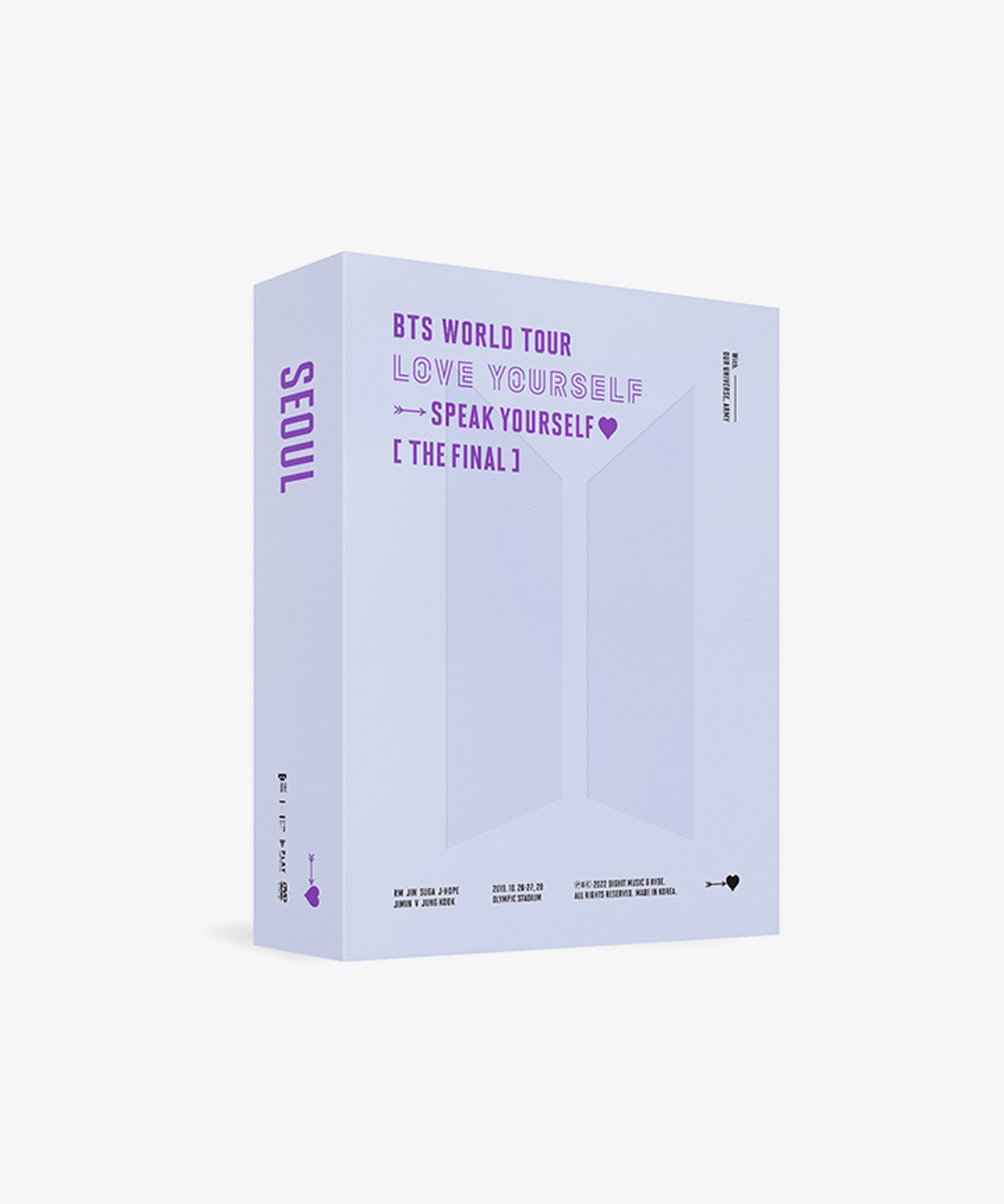 BTS Love Yourself Speak shops Yourself the Final, Seoul - DVD & pob